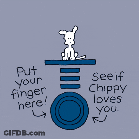 Chippy The Dog Love Message GIF
