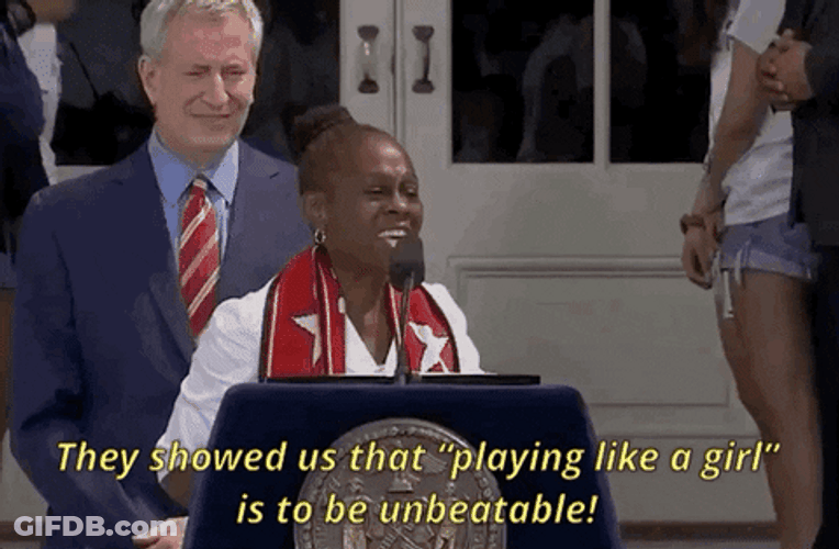 Chirlane McCray Play Like A Champion Delivering Her Speech GIF