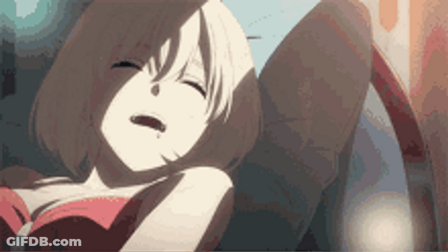 Chisato Nishikigi Lycoris Recoil Snoring GIF