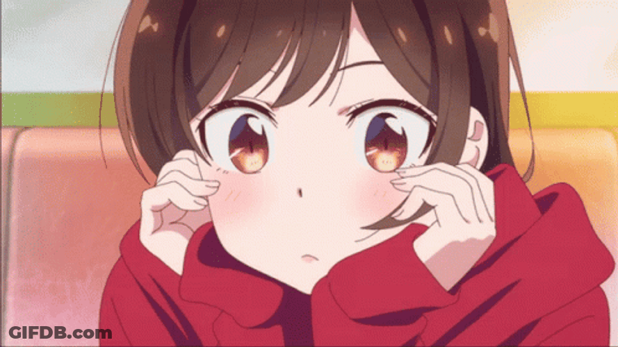 Chizuru Mizuhara Blushing Anime GIF