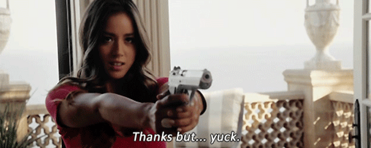 Chloe Bennet Aiming Gun At Enemy GIF