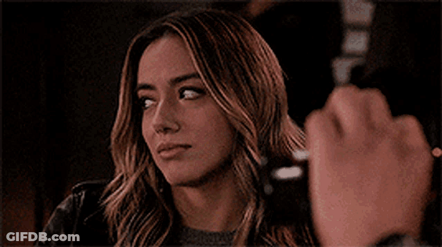 Chloe Bennet Bored Making Faces GIF