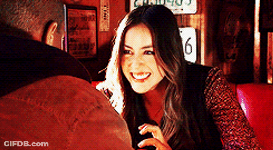Chloe Bennet Celebrating Fist Pump GIF