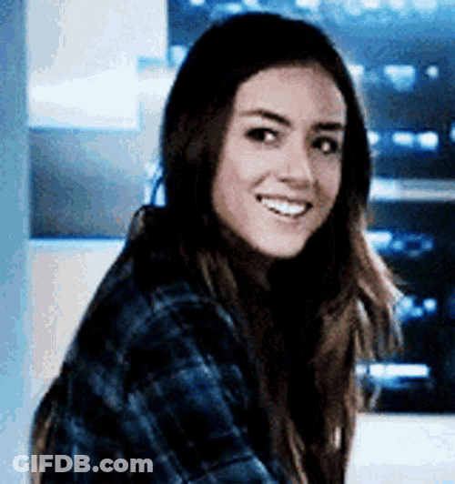 Chloe Bennet Flirting Biting Lower Lip GIF