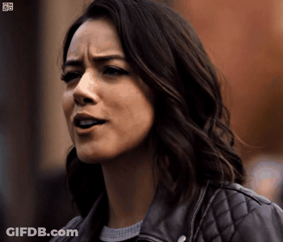 Chloe Bennet Frowning Shaking Head GIF