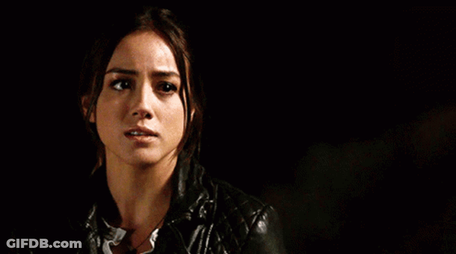 Chloe Bennet Serious Looking Worried GIF