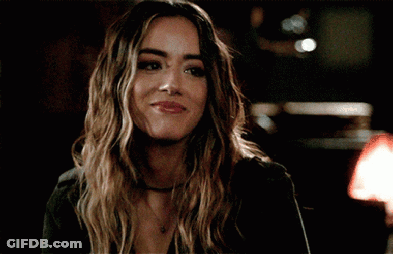 Chloe Bennet Sweet Timid Smile GIF