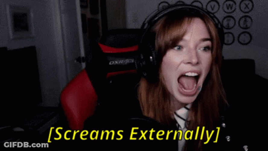 Chloe Dykstra Screaming Meme GIF