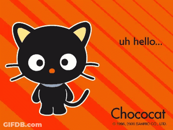 Chococat Hi Happy Birthday Bye GIF