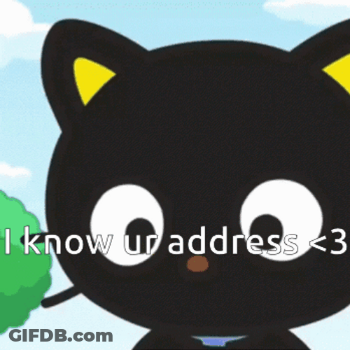 Chococat I Know Your Address While Blushing GIF