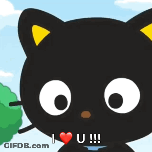 Chococat I Love You Blushing Cheeks GIF