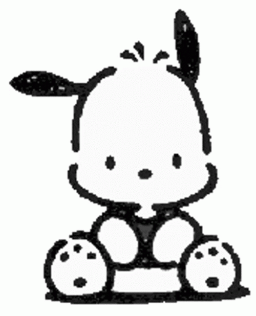 Chococat Pochaco Black And White GIF