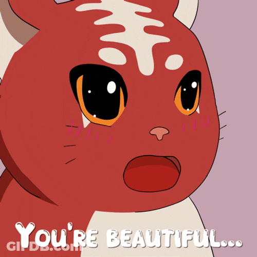 Chococat Redcat Lovey Eyes You're Beautiful GIF