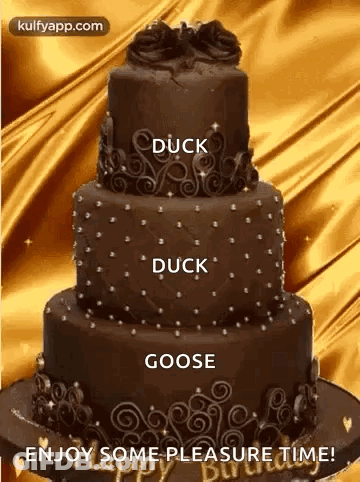 Chocolate Birthday Cake Duck Duck Goose GIF