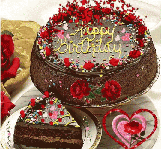 Chocolate Birthday Cake Flavor GIF
