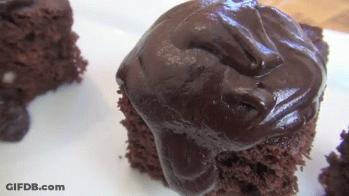 Chocolate Cake With Icing GIF