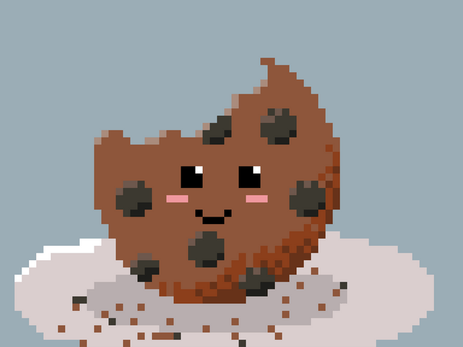 Chocolate Cookies Pixel Art GIF