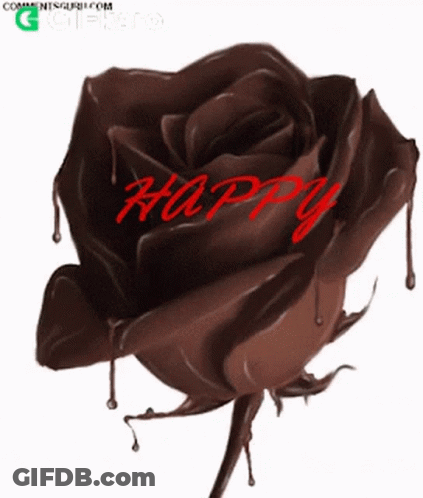 Chocolate Rose Happy Chocolate Day GIF