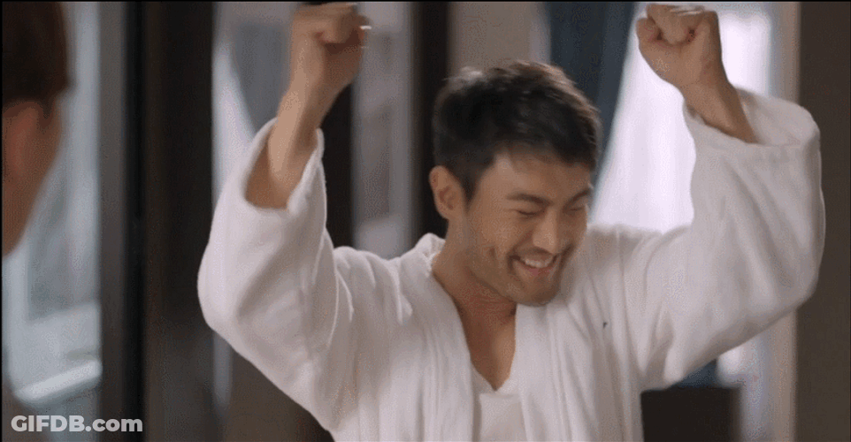 Choi Siwon Cheering GIF