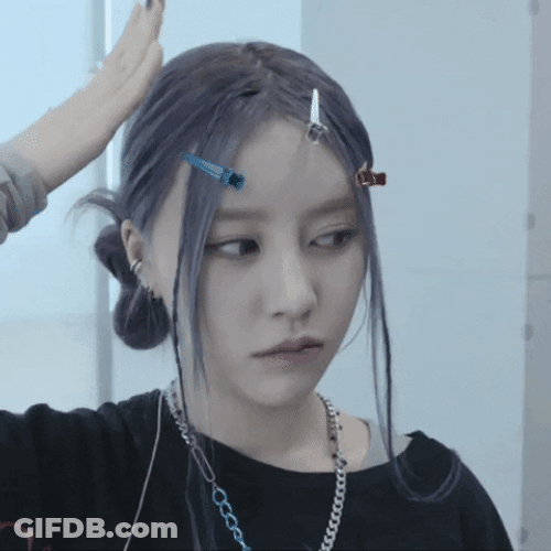 Choi Yena Pats Own Head GIF
