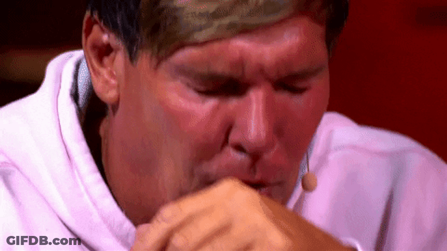 Choking Cough Man Reaction GIF