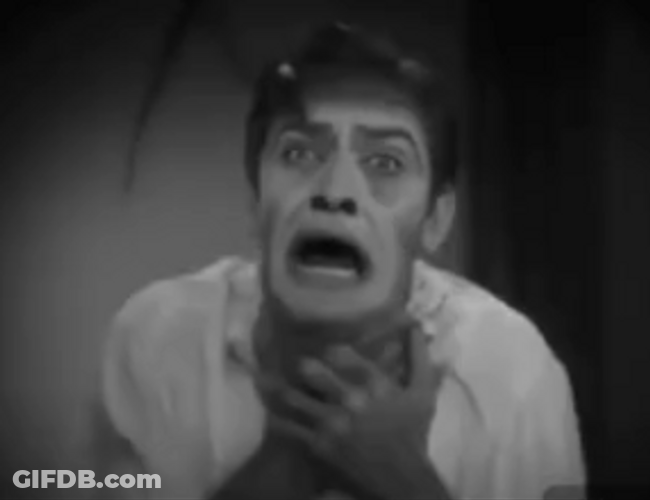 Choking Fredric March Dr Jekyll GIF