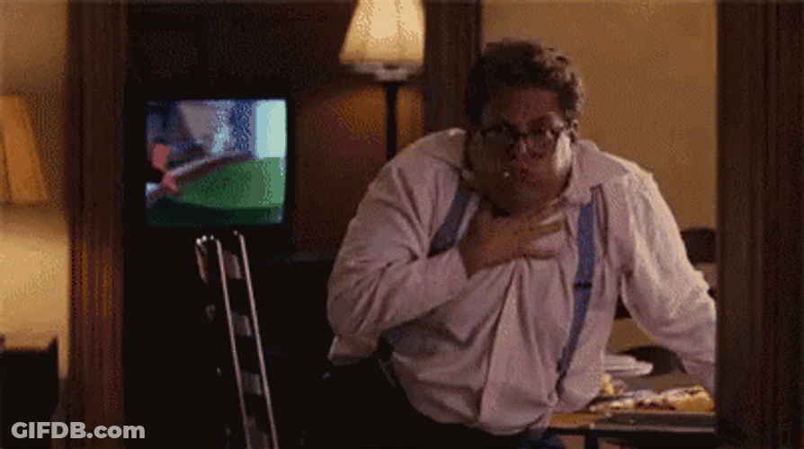 Choking Wolf Of Wall Street GIF