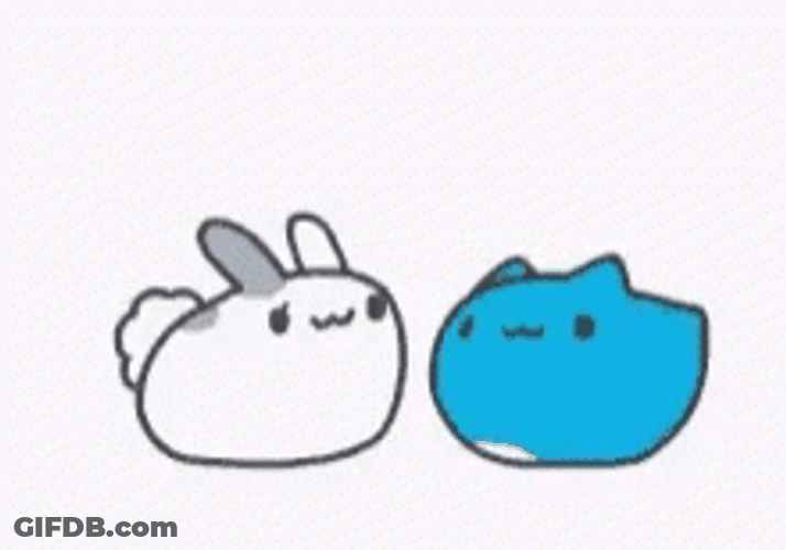 Chomp Fluffy Marshmallow Bunny GIF