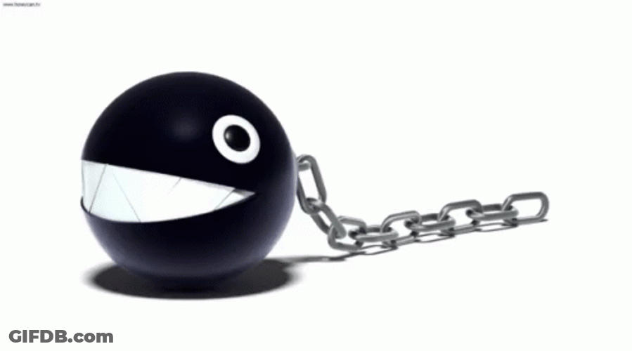 Chomp Super Mario Chain GIF