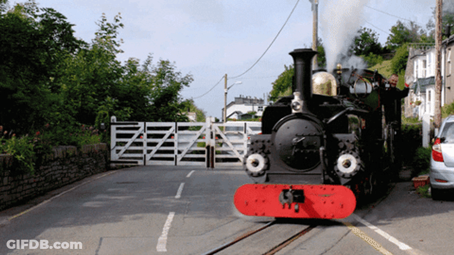 Choo Choo Train Tunnel Time GIF