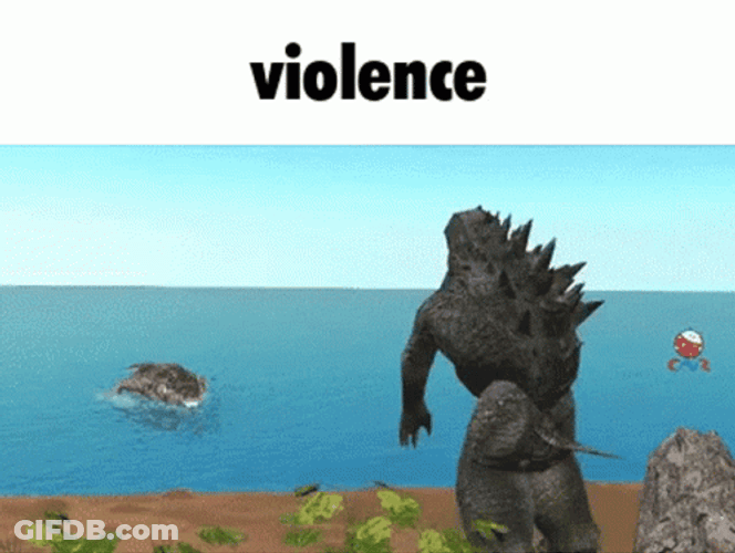 Choose Violence Ankylosaurus Dinosaur GIF