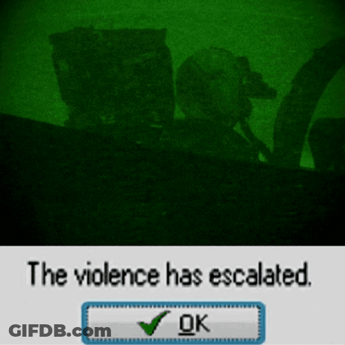 Choose Violence Has Escalated Ok GIF