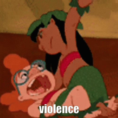Choose Violence Lilo Mertle Edmonds Fight GIF