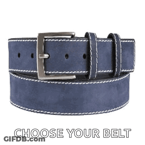 Choose Your Belt GIF