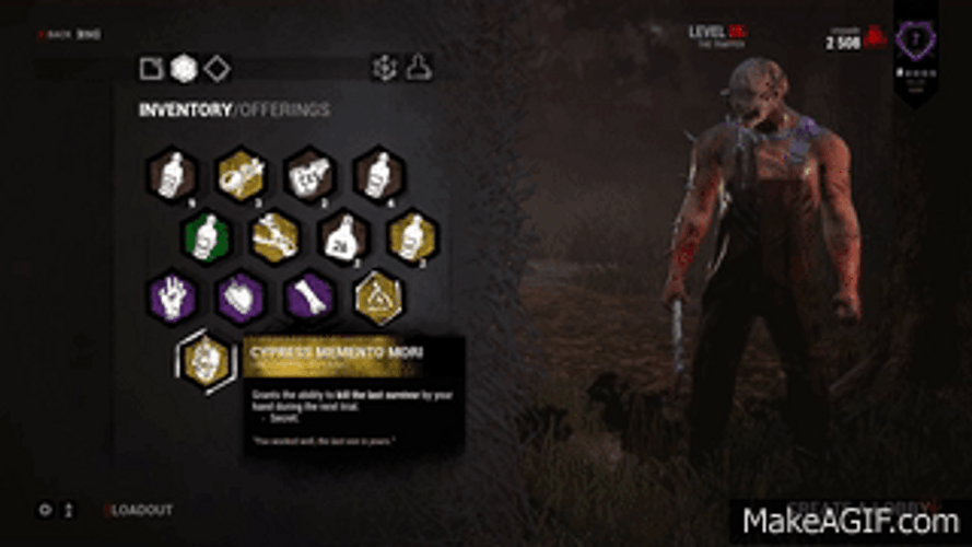Choosing Equipment Dead By Daylight GIF