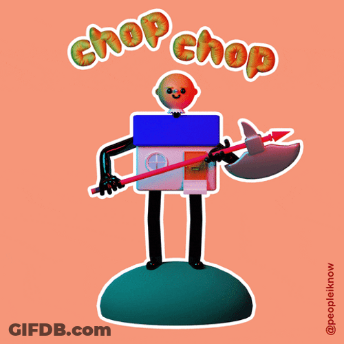 Chop Chop Animated Guillotine GIF