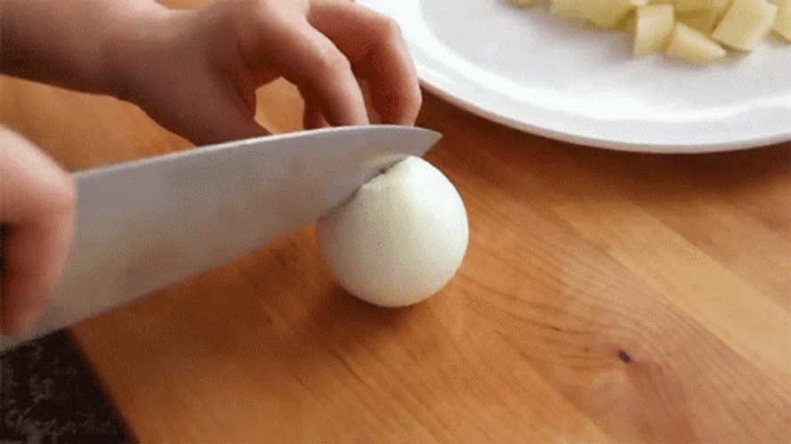 Chop On The Onion GIF