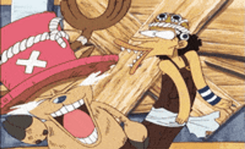 Chopper Crying In Laughter GIF