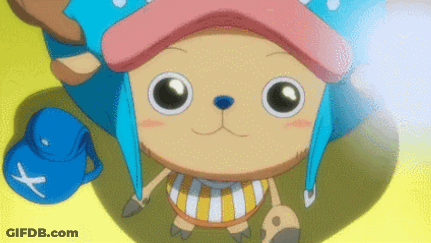 Chopper Is Fascinated By Snow GIF