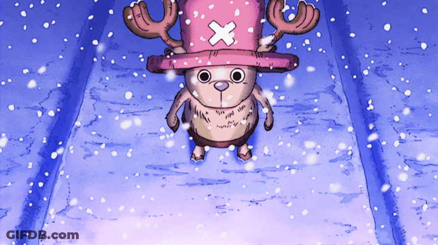Chopper Looking At Snow GIF