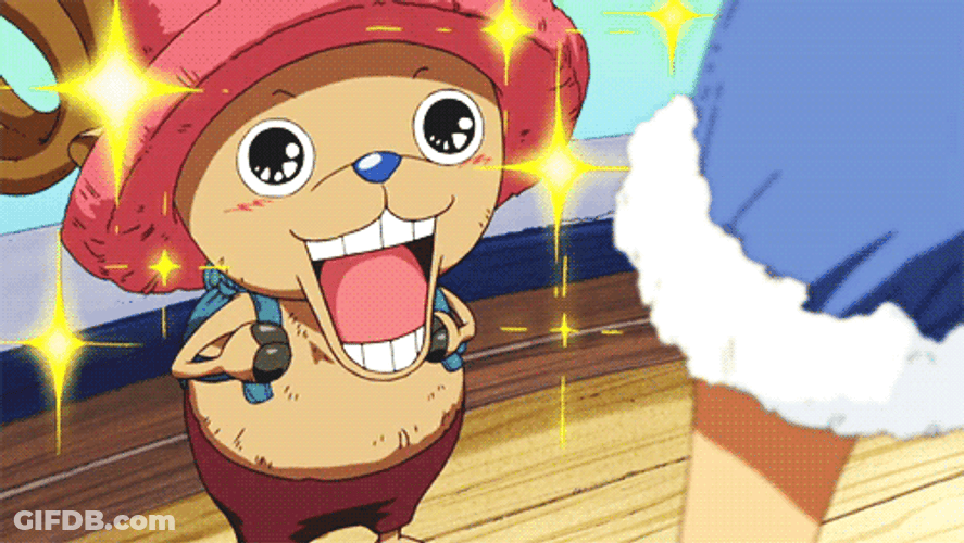 Chopper With Sparkling Eyes GIF