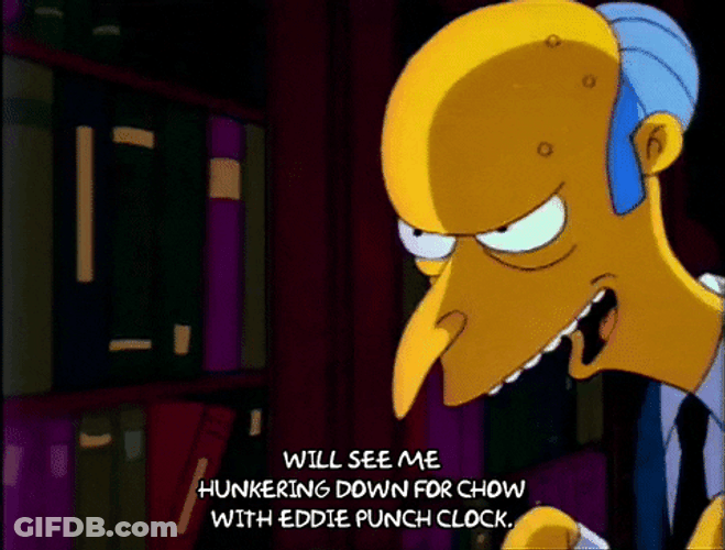 Chow Mister Burns GIF