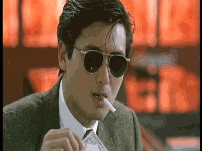 Chow Yun-Fat Burning Money GIF