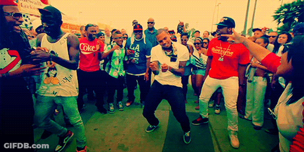 Chris Brown Dancing Dougie GIF