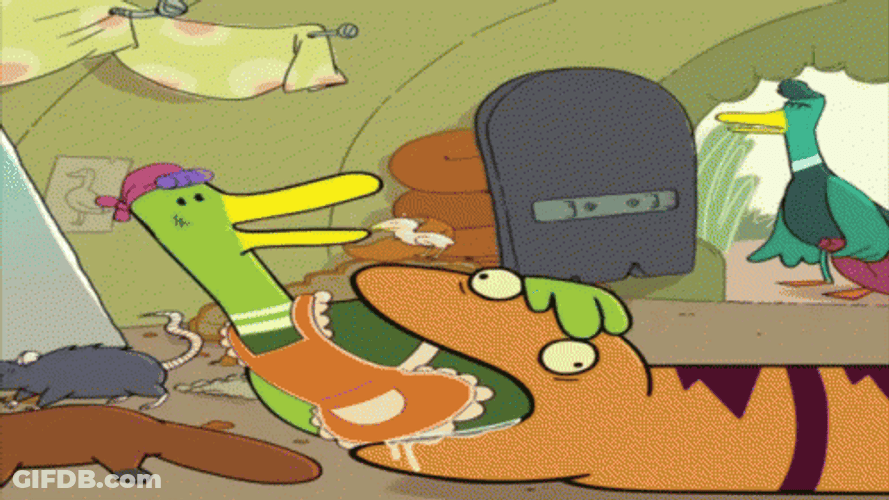 Chris Duck Swallowed By Snake GIF