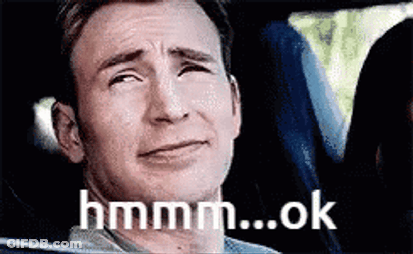 Chris Evans Captain America Hmm Ok GIF