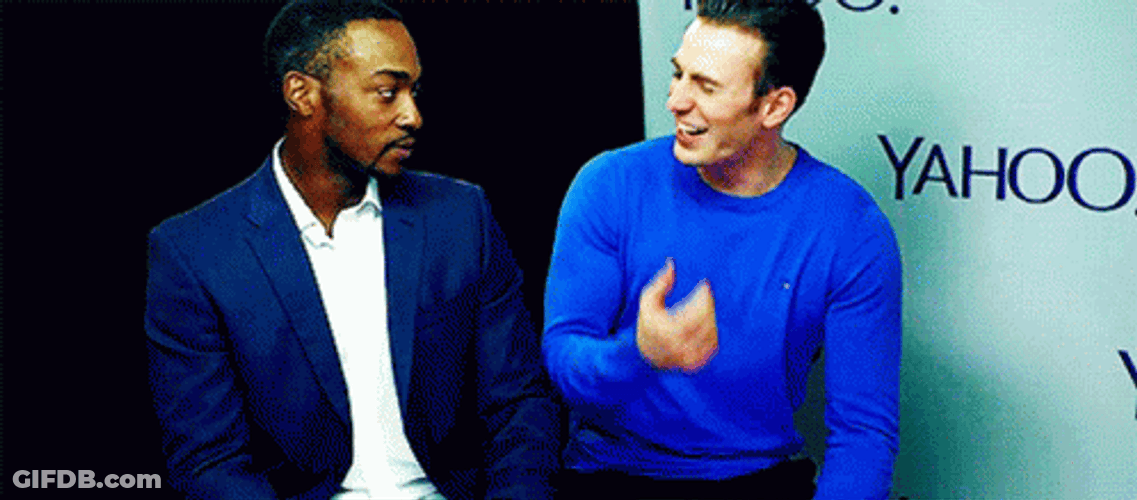 Chris Evans On Yahoo Party GIF
