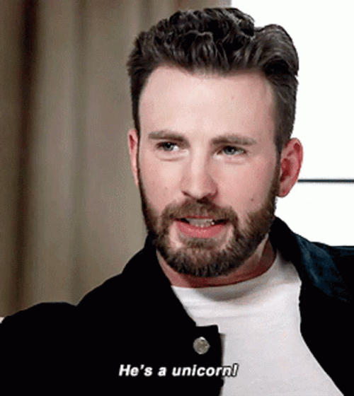 Chris Evans Saying Unicorn GIF