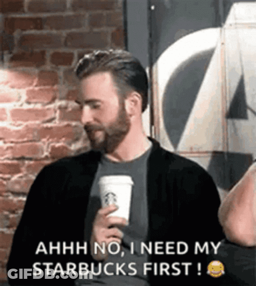 Chris Evans Starbucks First GIF