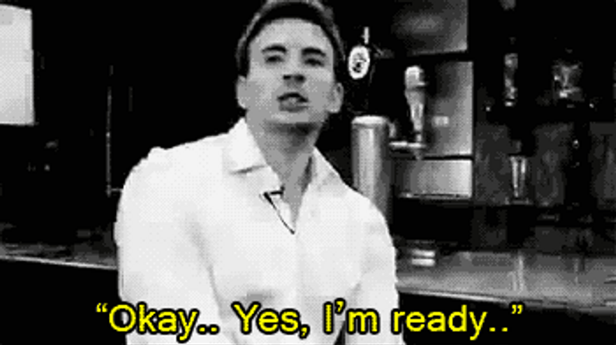 Chris Evans Yes Im Ready GIF